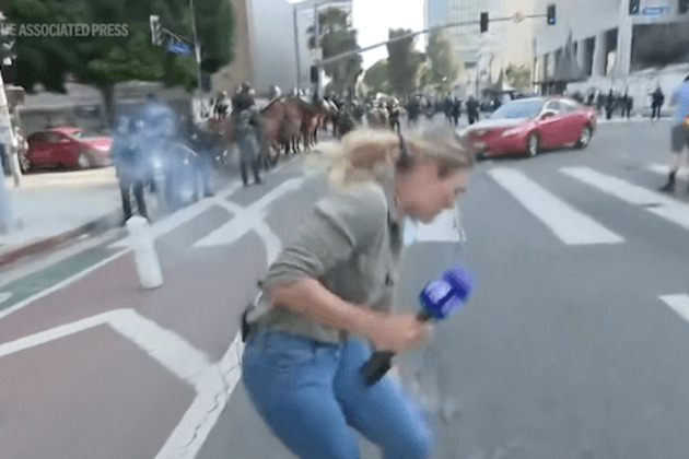 Australian Reporter Hit by NonLethal Round During LA Protests
