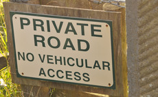  warned to be aware of the implications of giving public access to private roads