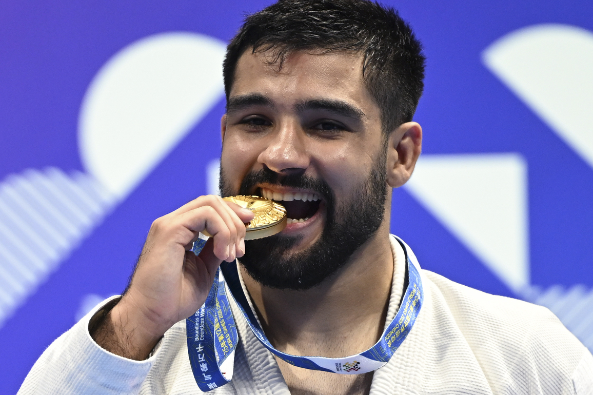 (SP)CHINA-CHENGDU-THE WORLD GAMES 2025-JU-JITSU-MEN'S -85KG NE-WAZA (CN)