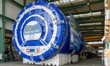  The new Herrenknecht Double Shield for the Brenner Base Tunnel has a diameter of 10,370mm, a length of around 183m and weighs a total of around 2700t 