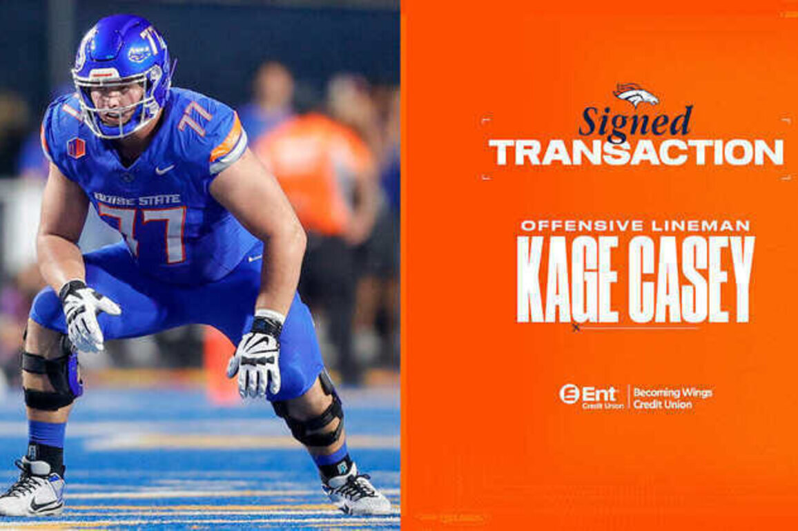 Broncos OL Kage Casey signs rookie contract