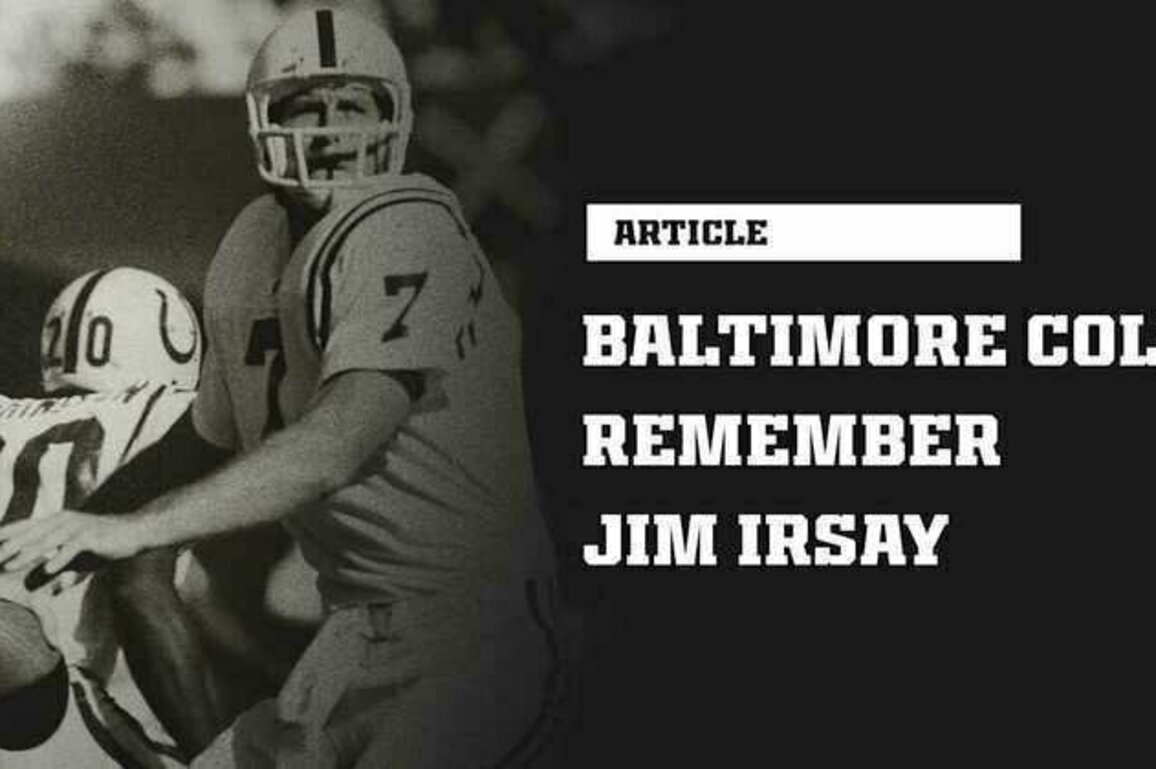 Former Baltimore Colts players pay tribute to Jim Irsay