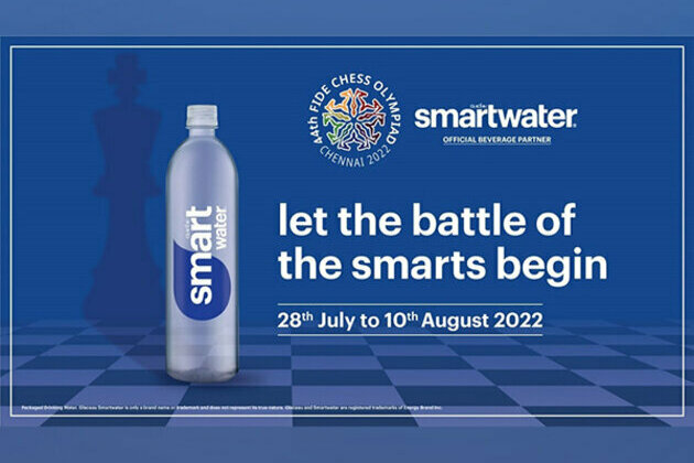 smartwater Is the official beverage partner for 44th Chess Olympiad 2022