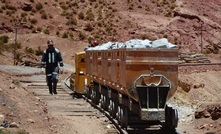 Production at Pulacayo in Bolivia during 2012 trial mining