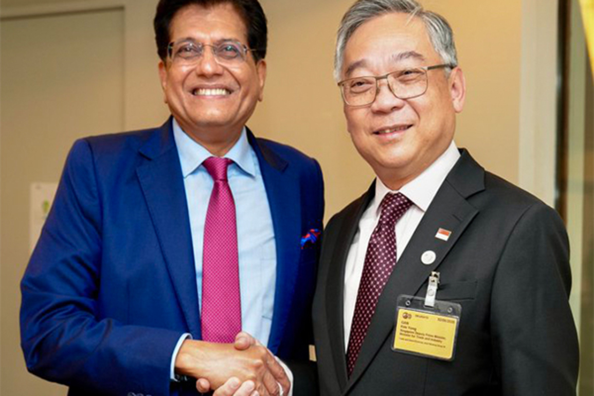 India discusses trade in shipping sector with Singapore, Piyush Goyal meets Dy PM Gan Kim Yong