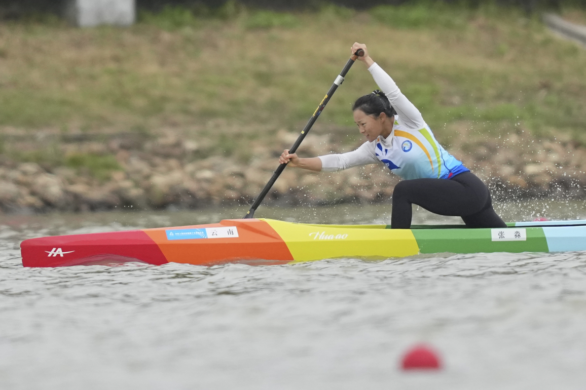 (SP)CHINA-15TH NATIONAL GAMES-CANOE SPRINT-WOMEN'S CANOE SINGLE-FINAL (CN)