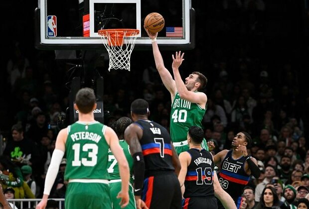 Payton Pritchard leads short-handed Celtics past Pistons