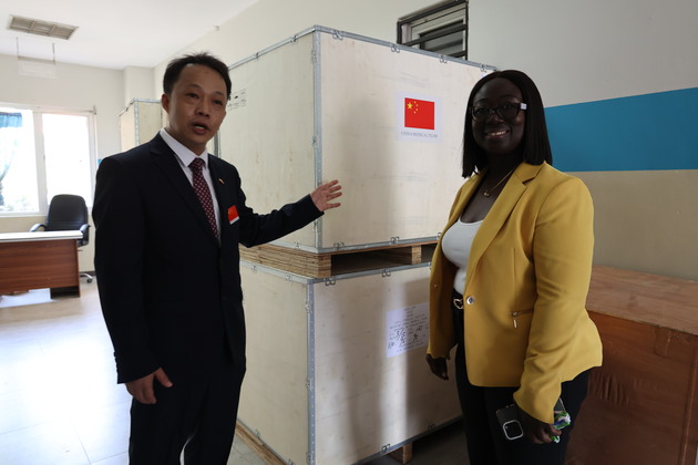 GHANA-ACCRA-LEKMA HOSPITAL-CHINESE MEDICAL TEAM-DONATION