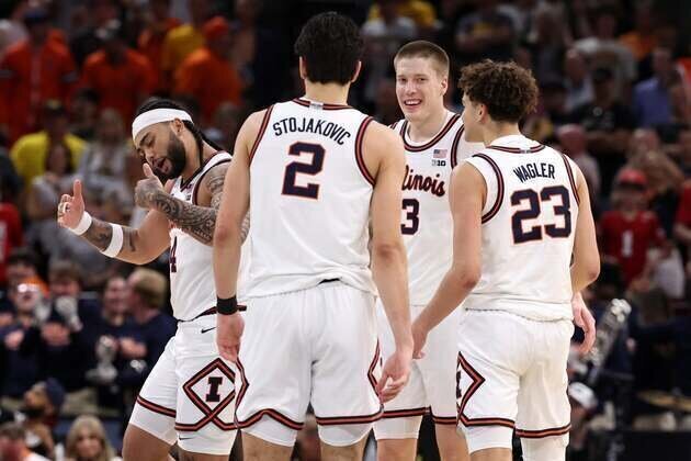 No. 3 Illinois outlasts conference rival Iowa to head back to Final Four
