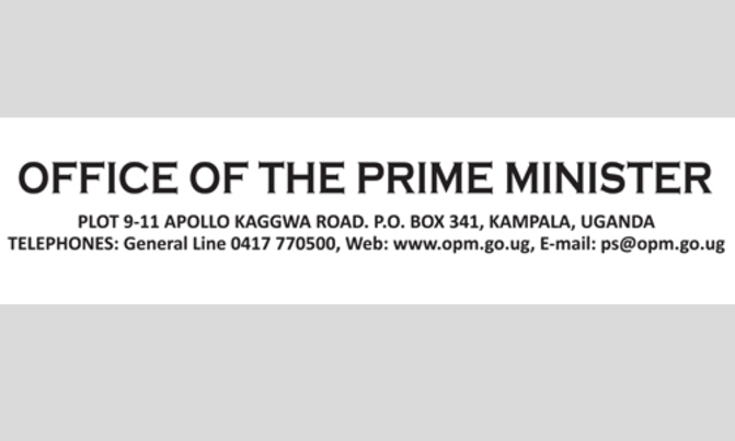 Notice from the Office of the Prime Minister Notice from the Office of the Prime Minister
