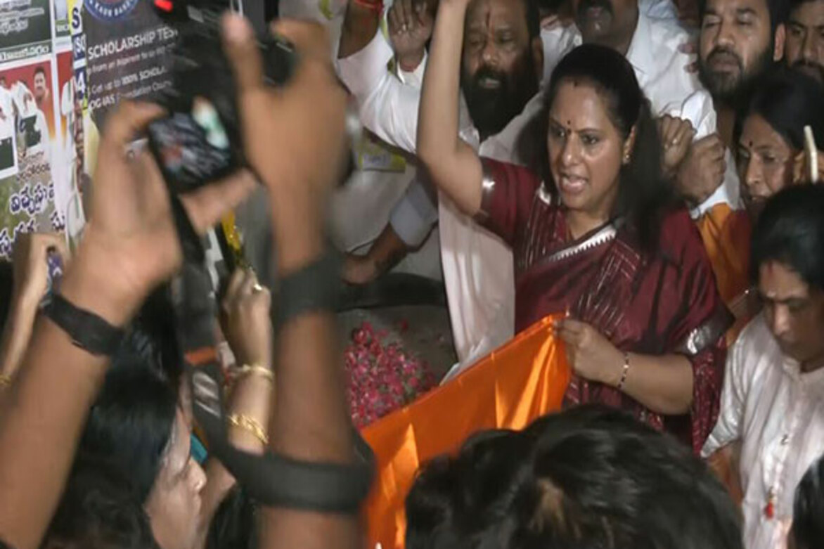 Telangana: K Kavitha holds solidarity march for Indian armed forces amid India-Pakistan tensions