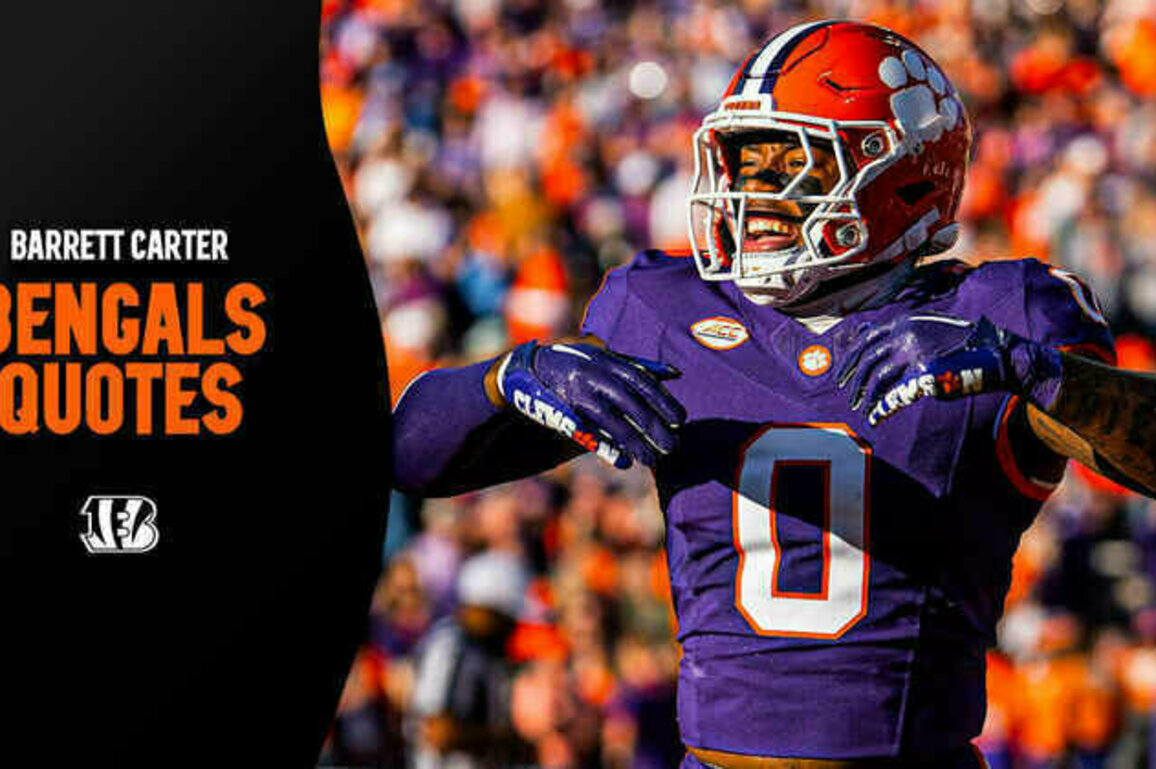 Everything Barrett Carter Said After Being Drafted By The Bengals