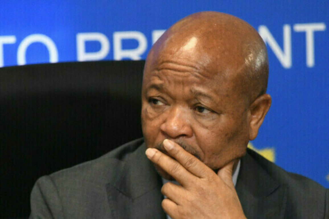 South African police minister suspended