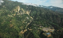 Marmato mountain in Caldas, Colombia