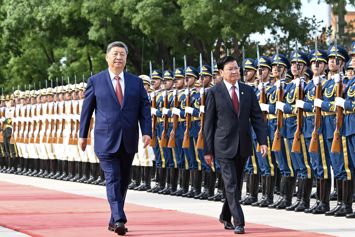 CHINA-BEIJING-XI JINPING-LAOS-THONGLOUN-TALKS (CN)