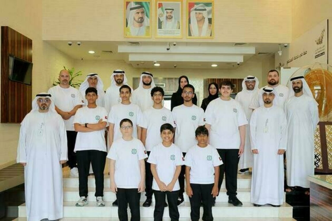 Rashid bin Hamdan meets Hamdan Centre for Giftedness and Innovation team ahead of FLL World Finals in Houston