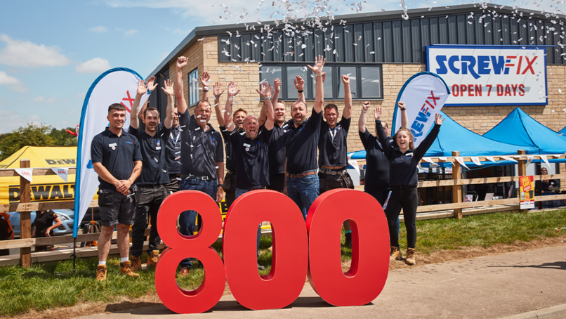 Screwfix opens 800th store