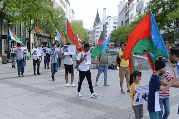 Baloch activists protest in Germany against human rights abusers