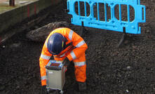  An engineer using a gravity sensor