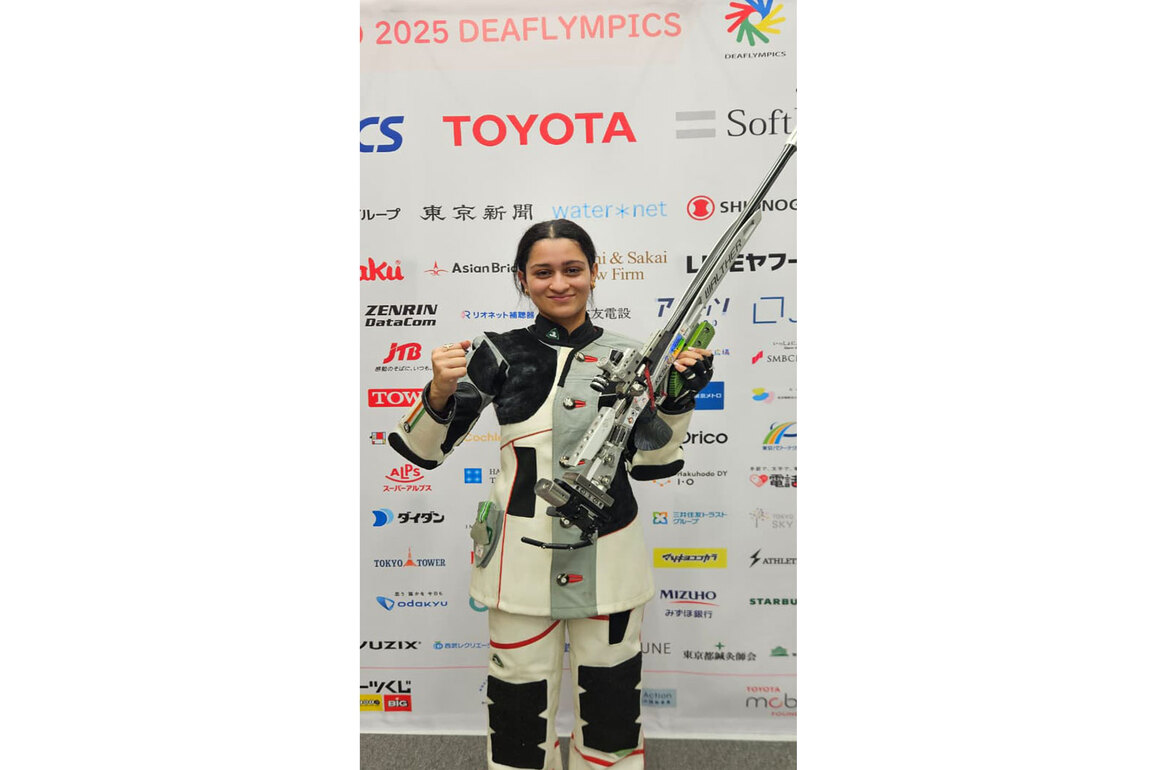 Mahit Sandhu clinches gold in 50m Rifle 3 Positions, her fourth medal at Deaflympics