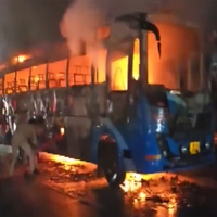 Bus catches fire on NH34 in Bulandshahr's Khurja Dehat area; no casualties reported