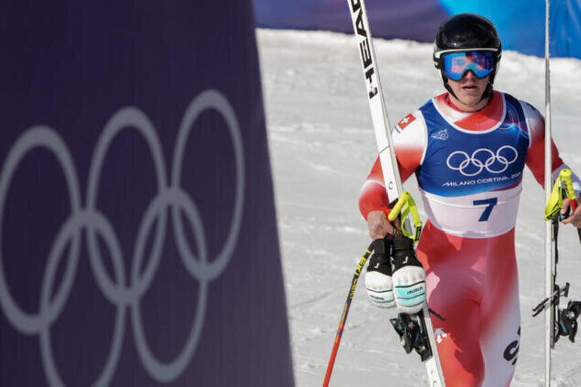 Swiss skier Von Allmen makes history by winning third Olympic gold