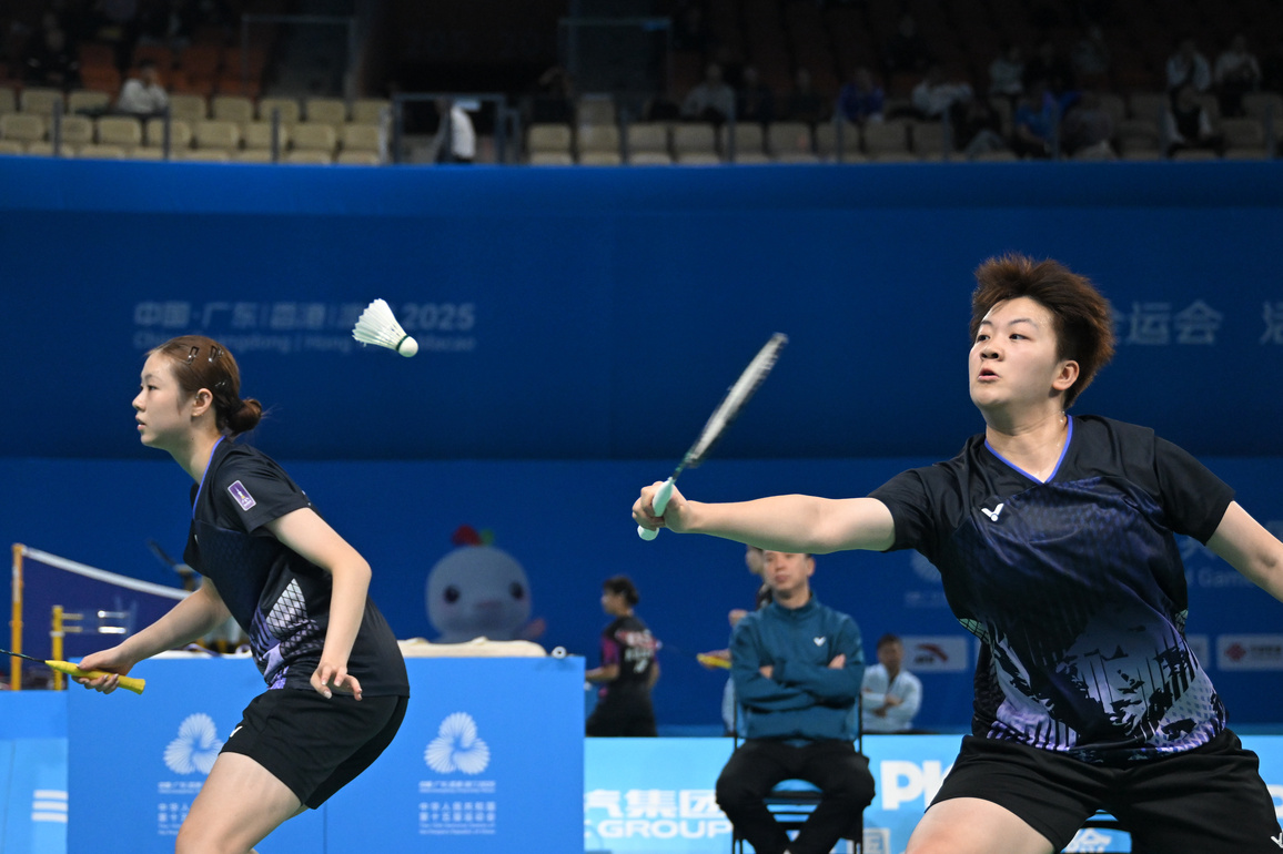 (SP)CHINA-15TH NATIONAL GAMES-BADMINTON-U18-WOMEN'S TEAM (CN)