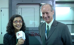 Pinacho at IMTEX 2017 with The Machinist