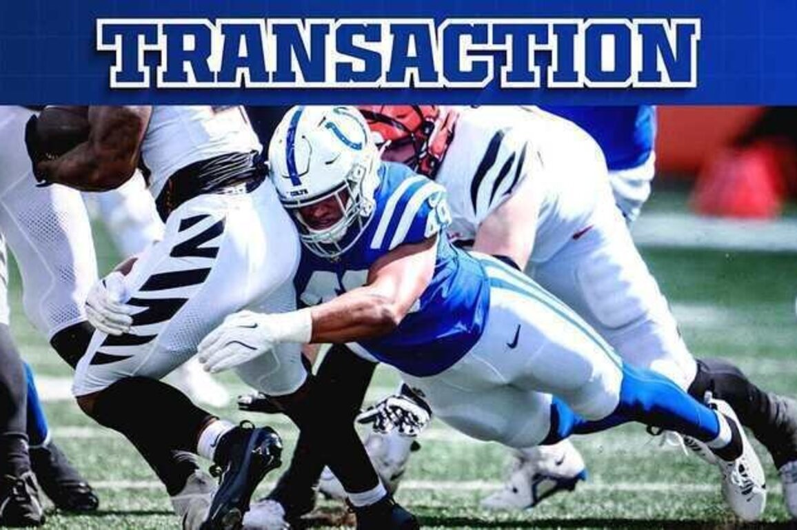 Colts sign LB Joseph Vaughn to reserve/future contract