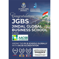 Prestigious AACSB International Accreditation for Jindal Global Business School, Joins Elite 6% Business Schools Worldwide