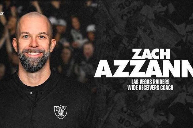 Raiders name Zach Azzanni Wide Receivers Coach
