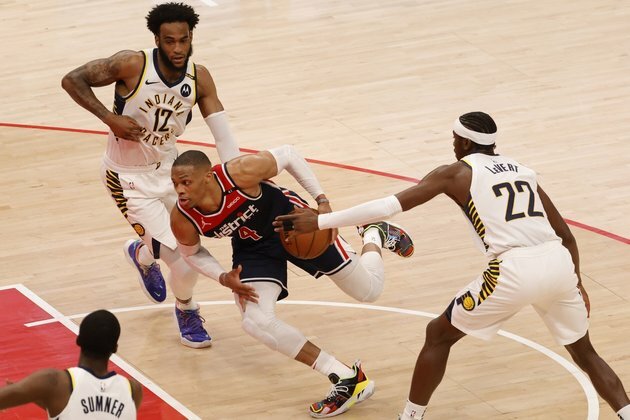 NBA roundup: Russell Westbrook goes wild in 154-141 Wizards win