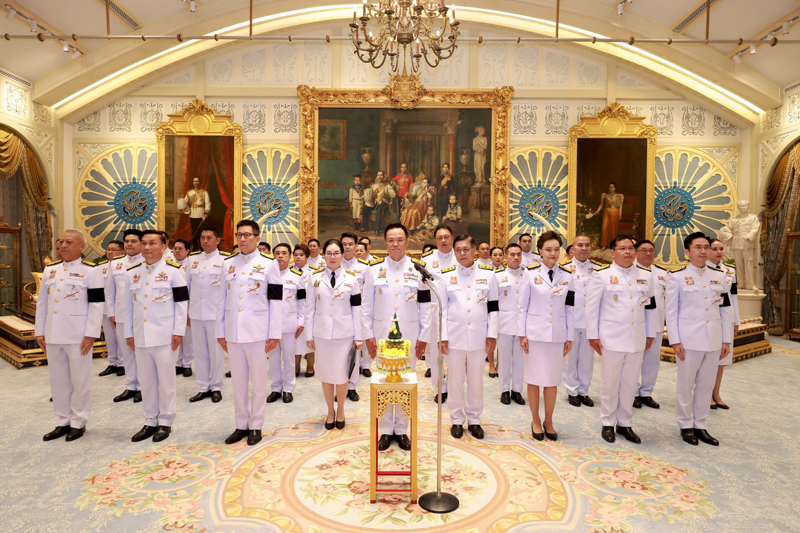 (SpotNews)THAILAND-BANGKOK-NEW COALITION GOV'T-SWORN IN