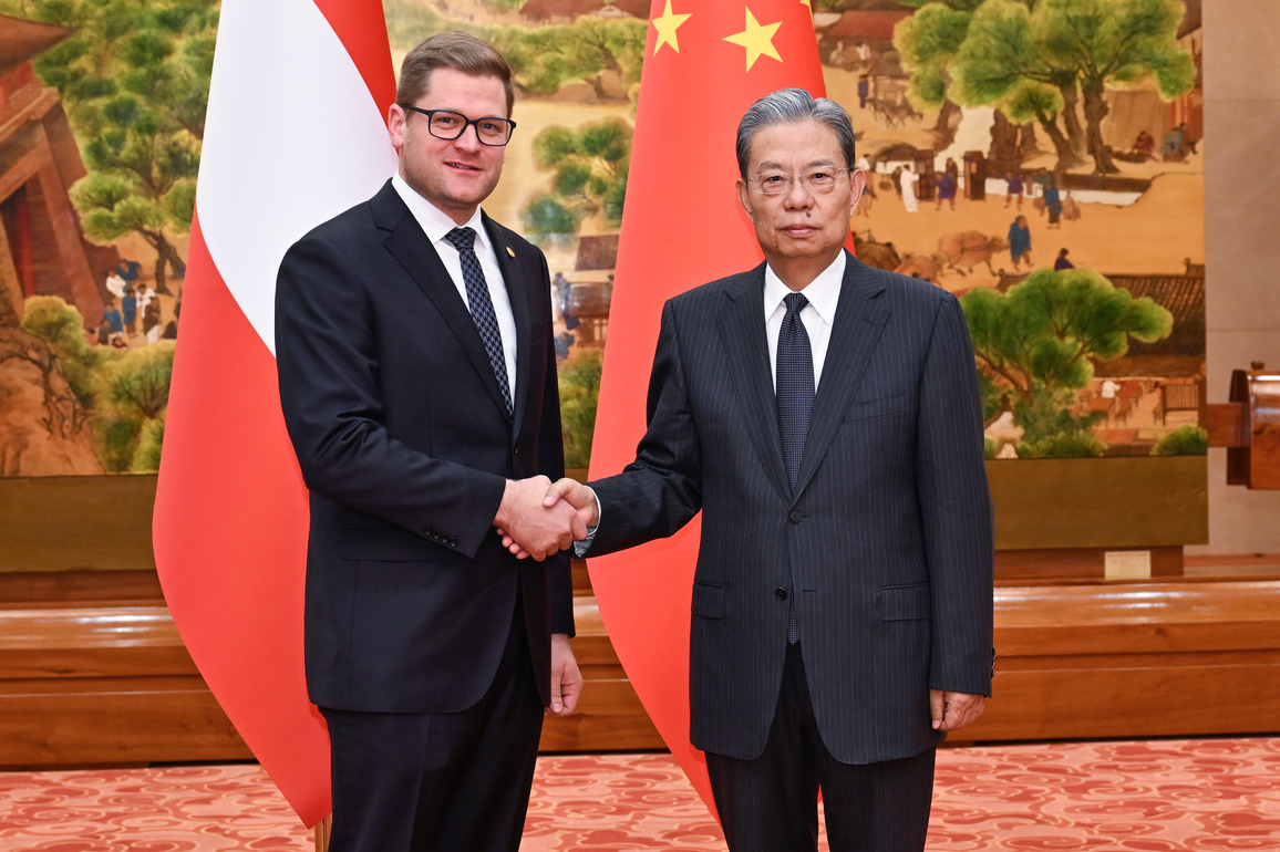 CHINA-BEIJING-ZHAO LEJI-AUSTRIA-DELEGATION-MEETING (CN)