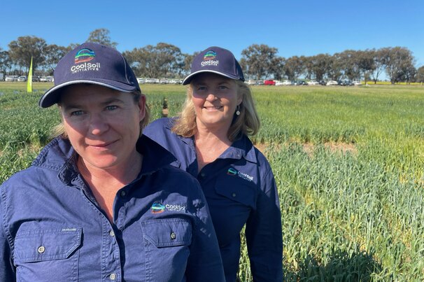 Cool Soil Initiative principal scientist Cassandra Schefe and director Fiona McCredie.