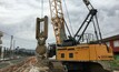  One of the five generations of Liebherr HS crawler at work in Murcia