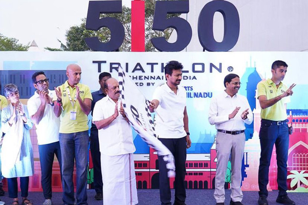 Indians steal show at inaugural 5i50 Triathlon Chennai 2025