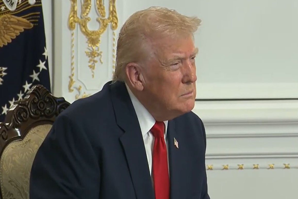 Trump says National Guard shooting suspect "went nuts", lashes out at "stupid" reporter