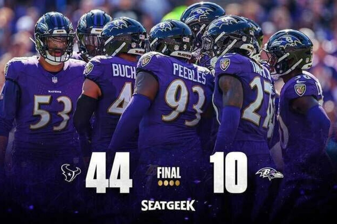 Game Recap: Ravens Drop Third Straight Against Texans