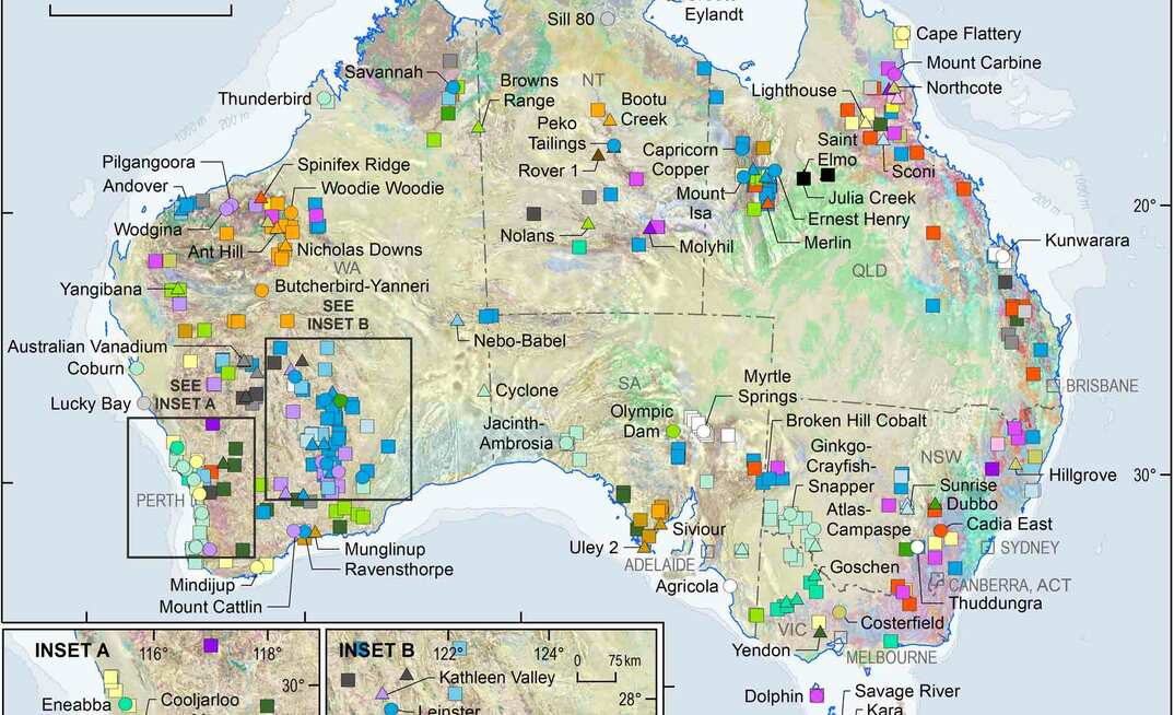 Australia's critical mineral deposits