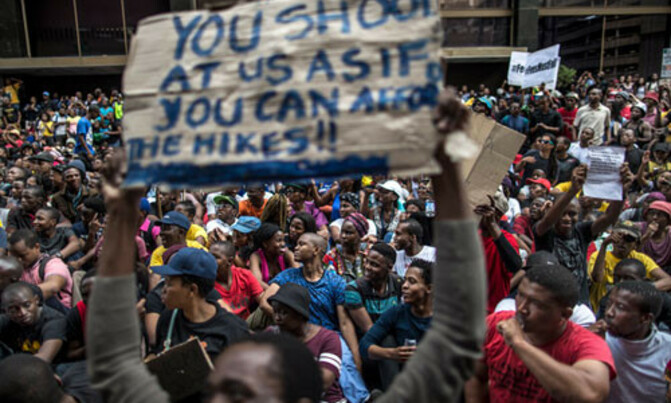 S.Africa defends police after violent student protests S.Africa defends police after violent student protests