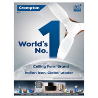 Crompton Brings India to the Global Stage through its Recognition as World's No.1 Ceiling Fan Brand