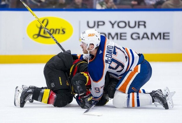 Oilers C Connor McDavid meeting with NHL for cross-checking