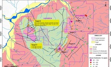 Drilling targets at the La Hueca project