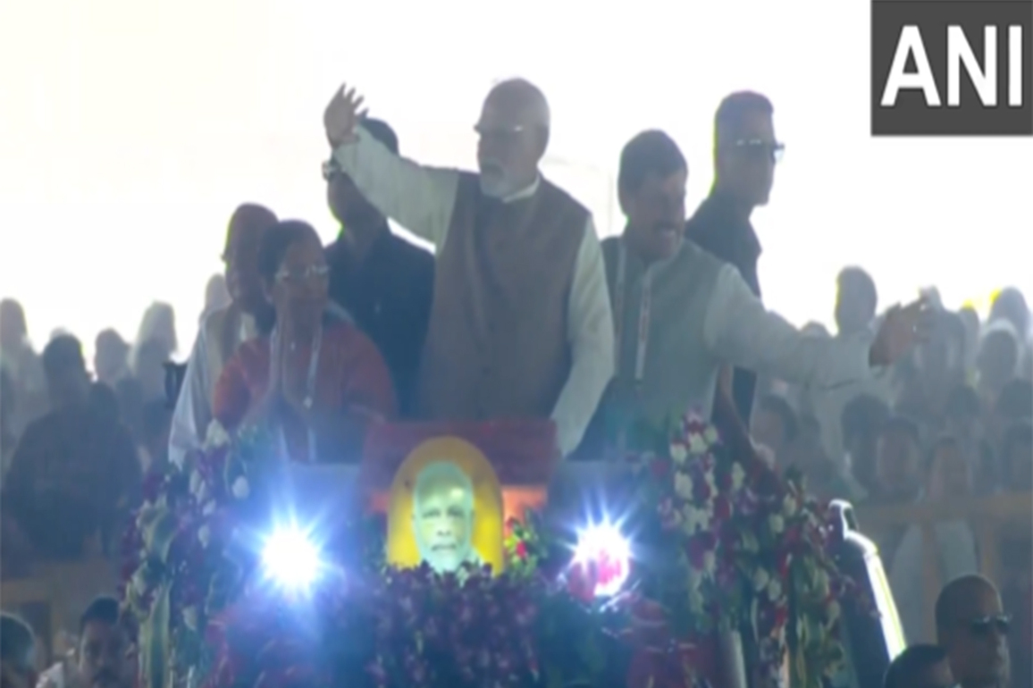 PM Modi arrives in Madhya Pradesh's Dhar, receives warm welcome on 75th birthday