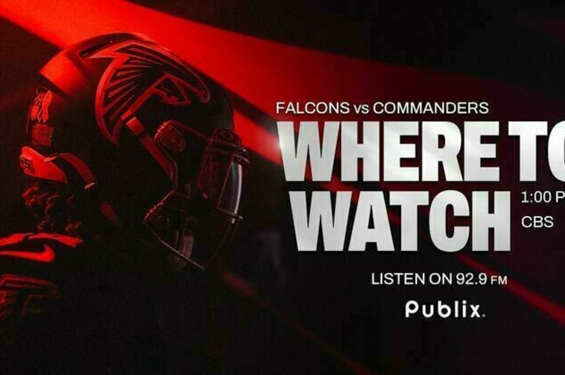 Where to watch Atlanta Falcons vs. Washington Commanders