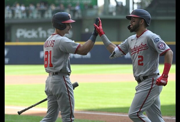 Nats edge Brewers in 11, halt 5-game skid