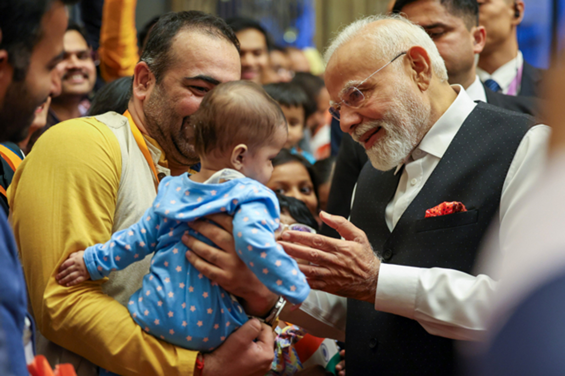 PM Modi shares glimpse of "very special welcome" by China's Indian community