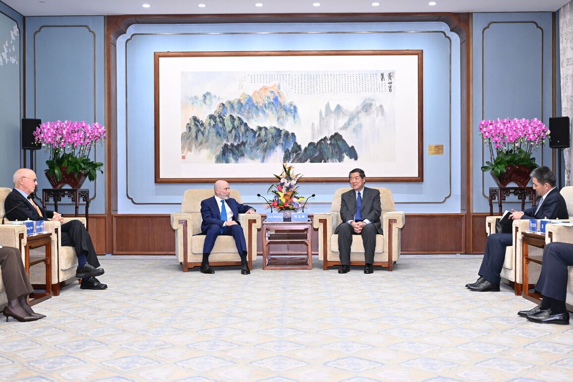 CHINA-BEIJING-HE LIFENG-NCUSCR-EXECUTIVE VICE CHAIR-PRESIDENT-MEETING (CN)