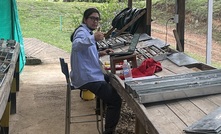 Colombian geologist Hernan Arboleda Pavas logging the extraordinary result reported this week.